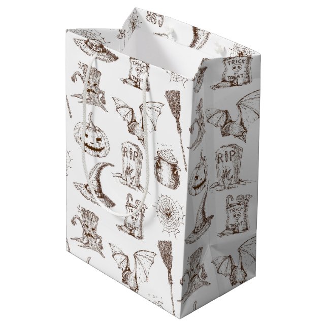 Sac Cadeau Moyen Halloween (Dos Angle)
