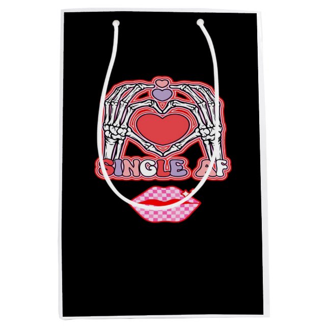 Sac Cadeau Moyen Halloween classique - Costume de fentes (Devant)