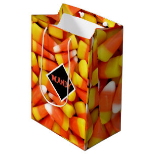Sac Cadeau Moyen Halloween Corne de bonbons Personnaliser