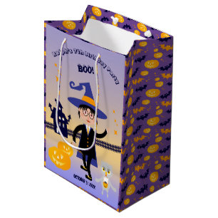 Sac Cadeau Moyen Halloween Costume garçon Assistant Anniversaire Fê