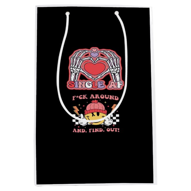 Sac Cadeau Moyen Halloween des mains drôle - Grabby Ghoul (Devant)