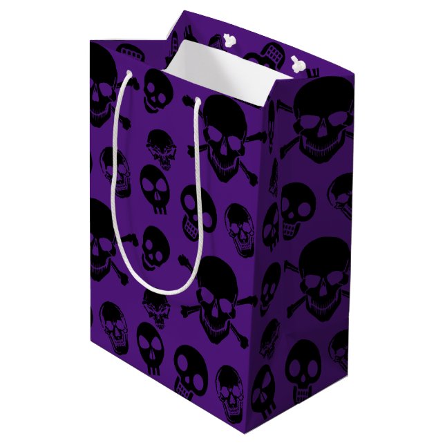 Sac Cadeau Moyen Halloween Motif Halloween Cadeau éffrayant (Dos Angle)