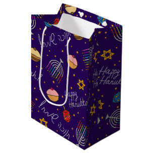 Sac Cadeau Moyen Hanukkah Amusant