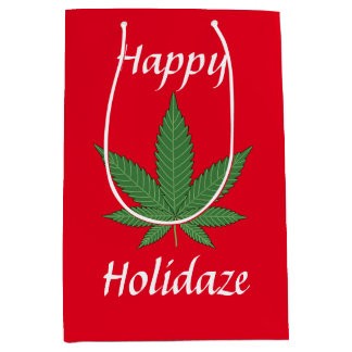 Sac Cadeau Moyen Happy Holidaze Personnalisé