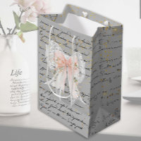 Sac cadeau moyen Harmonie Bow