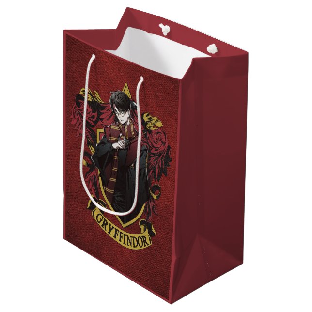 Sac Cadeau Moyen HARRY POTTER™ | Anime HARRY POTTER™ Blason (Devant Angle)