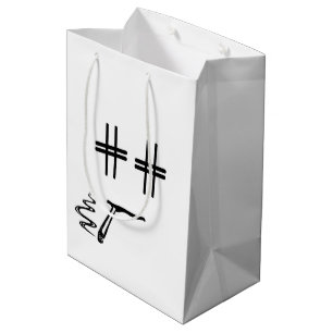 Sac Cadeau Moyen # Hashtag font face à l'humour social de Blogger