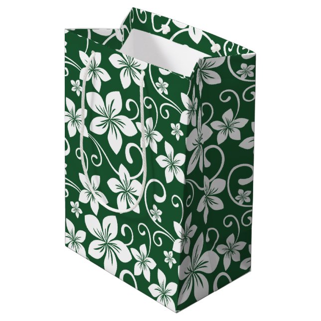 SAC CADEAU MOYEN HAWAÏ BLEU (VERT FORET) (Dos Angle)