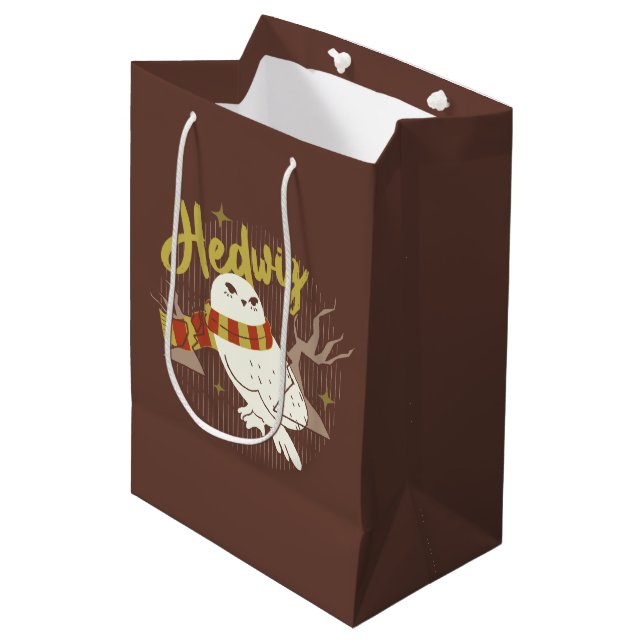Sac Cadeau Moyen Hedwig Whimsical Forest Drawing (Devant Angle)