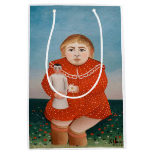 Sac Cadeau Moyen Henri Rousseau - Enfant à la poupée