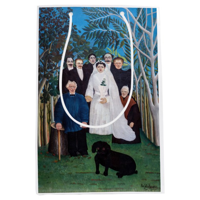 Sac Cadeau Moyen Henri Rousseau - La fête de mariage (Devant)