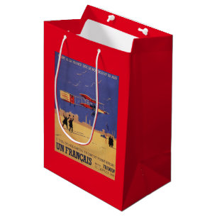 Sac Cadeau Moyen Henry Farman vole chez Issy-les-Moulineaux