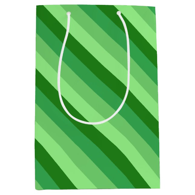 Sac cadeau moyen Herbe verte (Devant)
