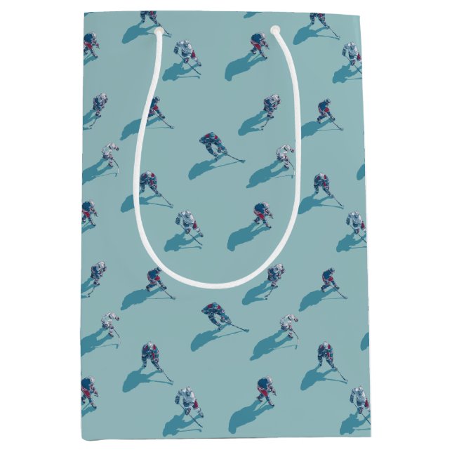 Sac Cadeau Moyen Hockey players on ice (Devant)