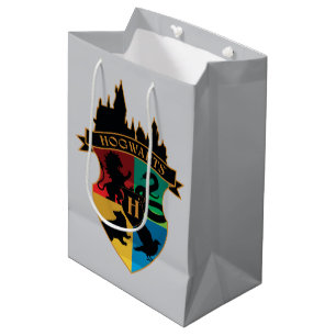 Sac Cadeau Moyen HoGWARTS™ Castle Crest House Insigne de fierté
