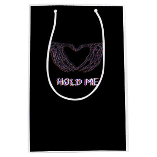 Sac Cadeau Moyen Hold Me Classic - Skeleton Hand Heart