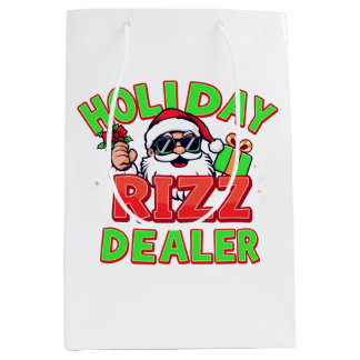 Sac Cadeau Moyen Holiday Rizz Dealer gen alpha meme Christmas
