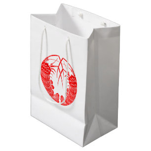 Sac Cadeau Moyen Homards épineux face à face