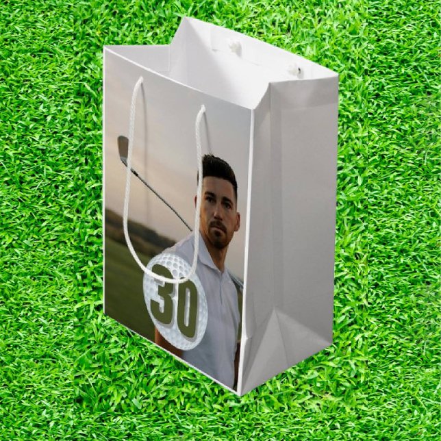 Sac Cadeau Moyen Homme Golf-30 Thème (Tee off in style: The perfect birthday gift for the golf lover!)