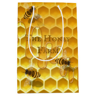 Sac Cadeau Moyen Honeypeb & Bees Custom Beekeeper Shag