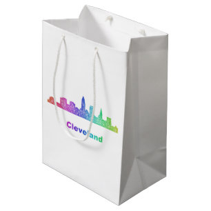 Sac Cadeau Moyen Horizon de Cleveland d'arc-en-ciel
