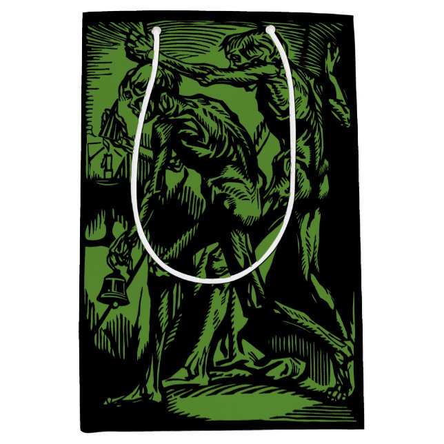 Sac Cadeau Moyen Horreurs sans fin des mineurs morts pour Halloween (Devant)