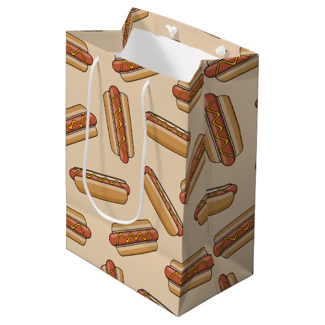 Sac Cadeau Moyen Hot dog (Devant Angle)
