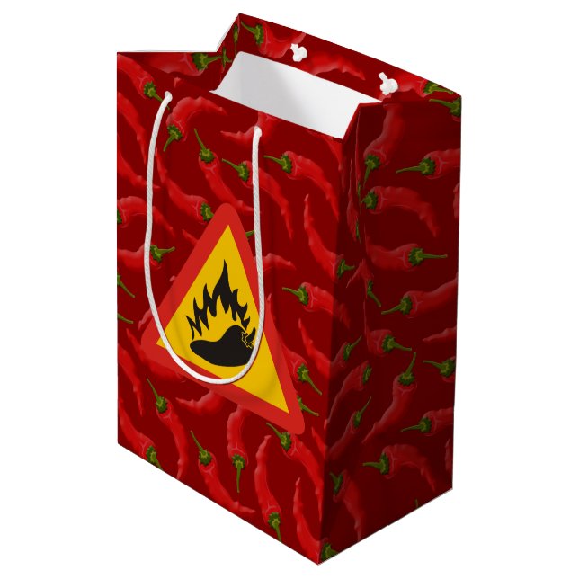 Sac Cadeau Moyen Hot pepper danger (Dos Angle)