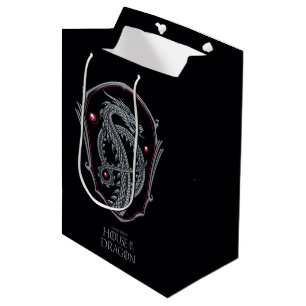 Sac Cadeau Moyen HOUSE OF THE DRAGON Silver Dragon Crest