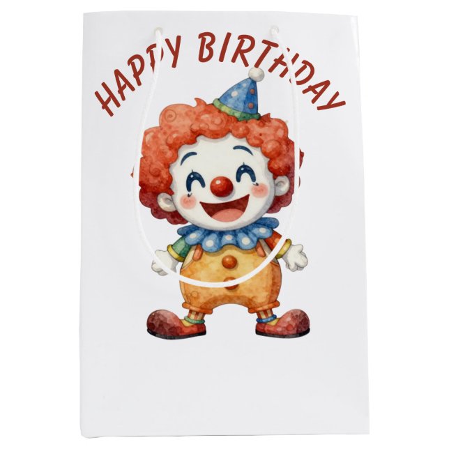 Sac Cadeau Moyen Humour de cirque clownesque (Devant)