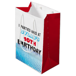 Sac Cadeau Moyen ICE HOCKEY SKATING Anniversaire Fête Loot Candy Ca