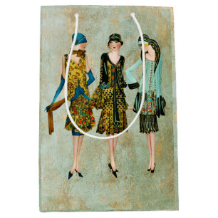 Sac Cadeau Moyen Illustration de mode vintage des années 1930