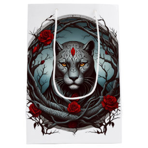 Sac Cadeau Moyen Illustration frappante d'une panthère