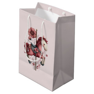 Sac Cadeau Moyen Image de cheval de carrousel fantaisiste