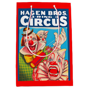 Sac Cadeau Moyen Impression de l'affiche Hagen Brothers Circus dans
