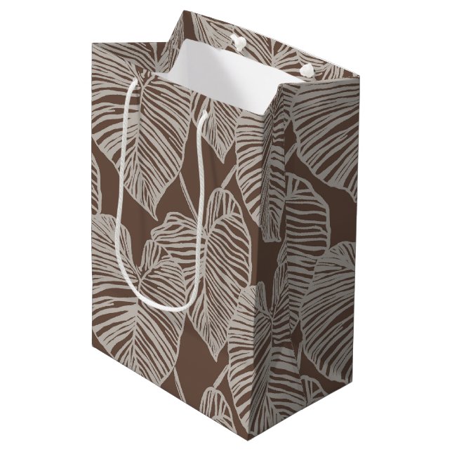 Sac Cadeau Moyen imprimé hawaïen  (Devant Angle)