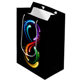 Sac Cadeau Moyen Infinity symbol of rainbow comets