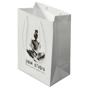 Sac Cadeau Moyen Instructeur de Yoga Lotus Méditation Pose Brosse
