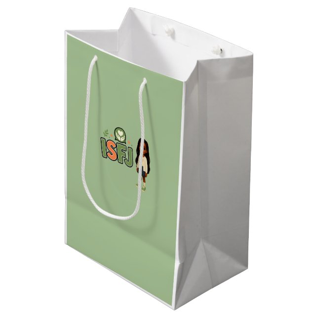 Sac Cadeau Moyen ISFJ — A Guardiã da Harmonia (Devant Angle)