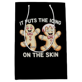 Sac Cadeau Moyen It Puts The Icing On The Skin Gingerbread Xmas