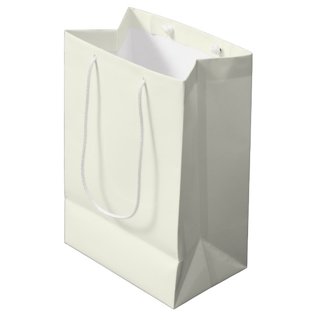 Sac Cadeau Moyen Ivoire (Devant Angle)