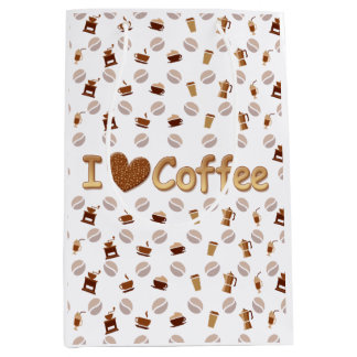 Sac Cadeau Moyen J'aime le café