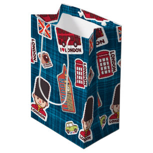Sac Cadeau Moyen J'aime Londres