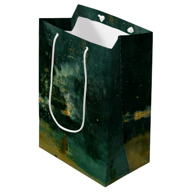Sac Cadeau Moyen James Whistler - Nocturne en noir et or (Devant Angle)