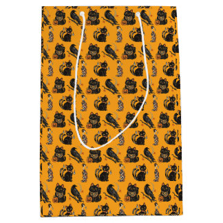 Sac Cadeau Moyen Japanese Halloween Yokai Pattern Gift Bag