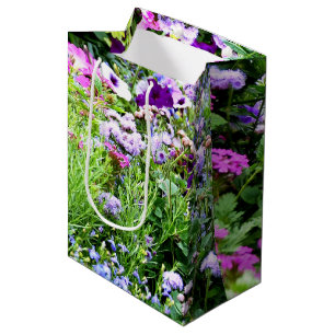 Sac Cadeau Moyen Jardin fleuri