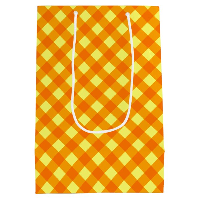 Sac Cadeau Moyen JAUNE 3 ORANGE Chex M (Dos)