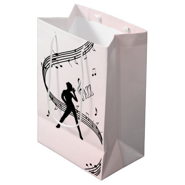 Sac Cadeau Moyen Jazz Dance Pink (Devant Angle)