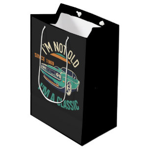 Sac Cadeau Moyen Je ne suis pas vieille Je suis une voiture classiq
