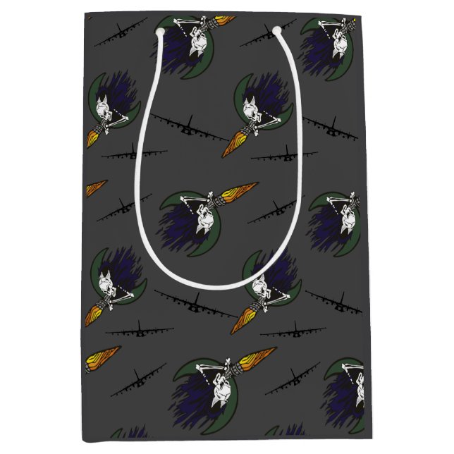Sac Cadeau Moyen Jet fantôme de puces de poker  (Devant)
